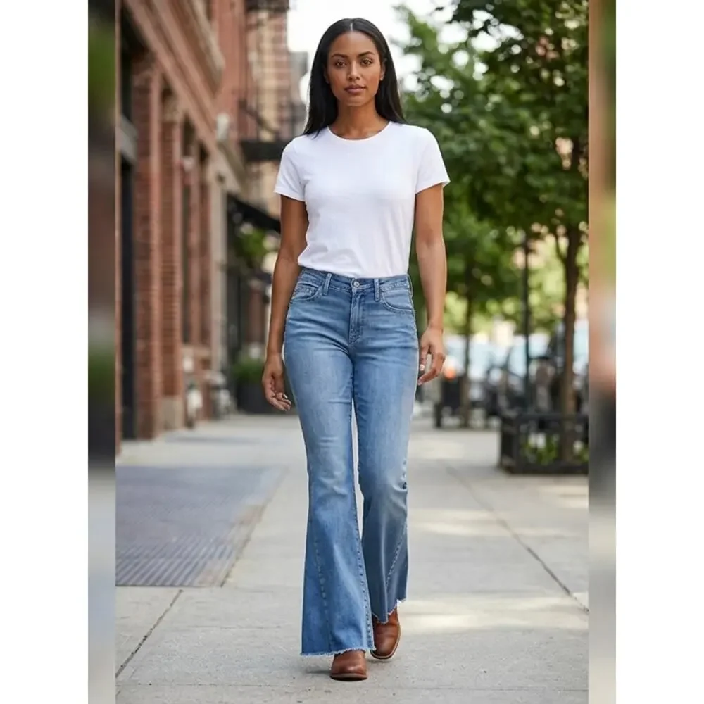 Ariat Real Alondra Blue Flared Jeans Women Size 26